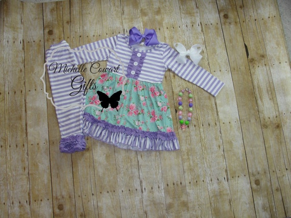 Lavender Boutique Outfit, Dress, 9M, 12M 18M 24M 2T 3T 4T 5 6 7 8 9 Girls  Outfit, Toddler Matilda Jane, Back to School, Beach Set - Etsy