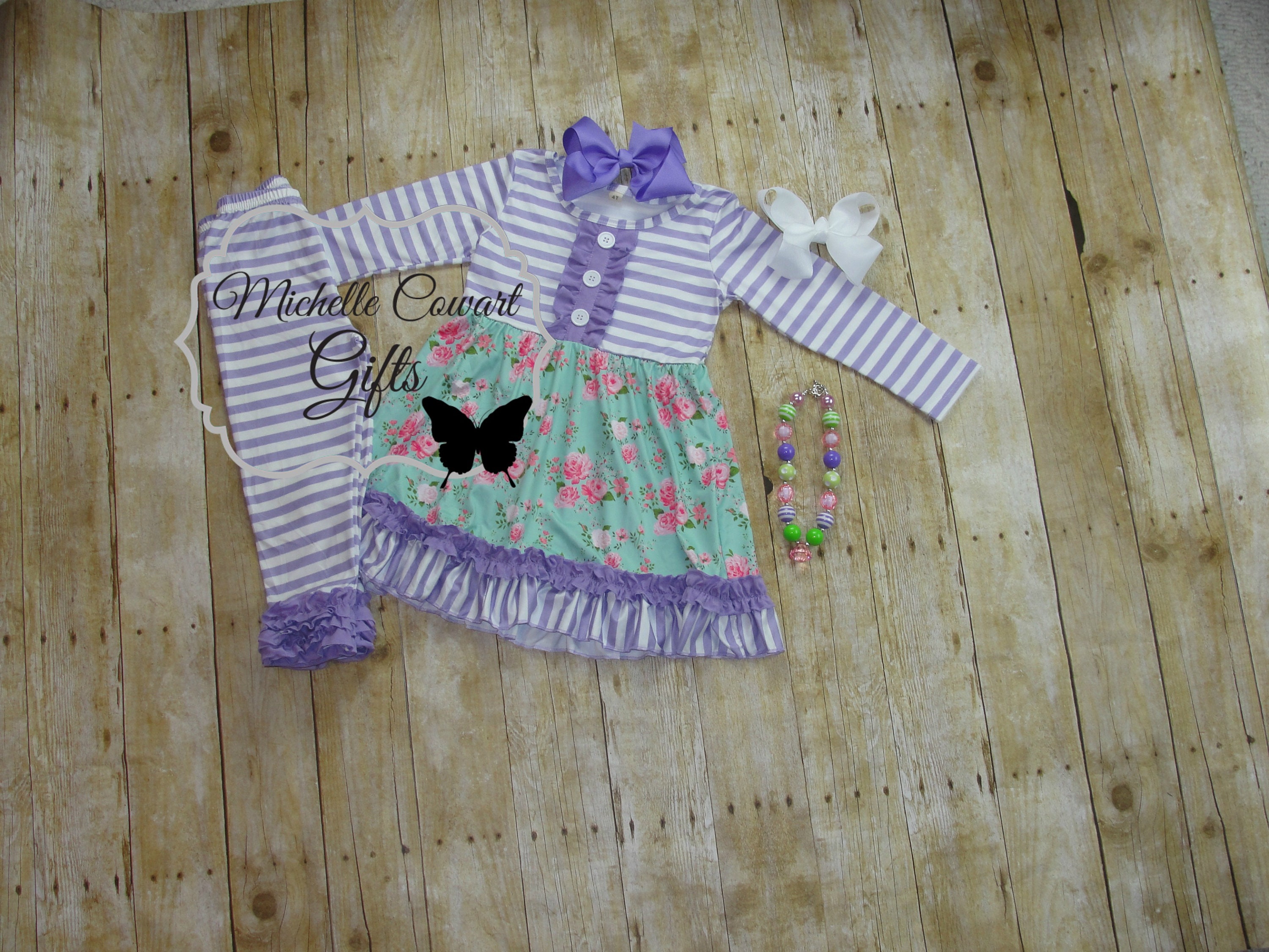 fall bouquet dress matilda jane Double Ruffle Dress Garden Groovy Delights 10Y main image 1