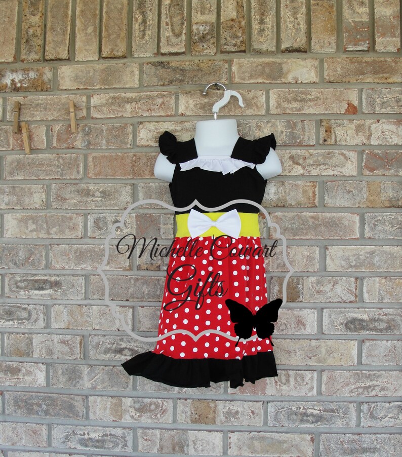 Girls Princess Dress, Ariel, Snow White, Minnie, Disney, Birthday Dress, Monogrammed Disney Dress 18M 2 3 4 5 6 7 8 10 Disney Dress RTS bild 2