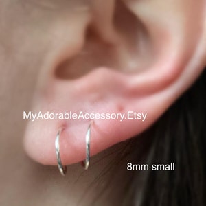 Double Pierced Twist in Earrings, Spiral Earrings, Threader Earrings, Spiral Twists, Corkscrew Earrings, Double Hoop
