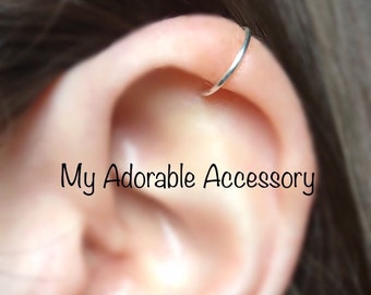 fake hoop cartilage earrings