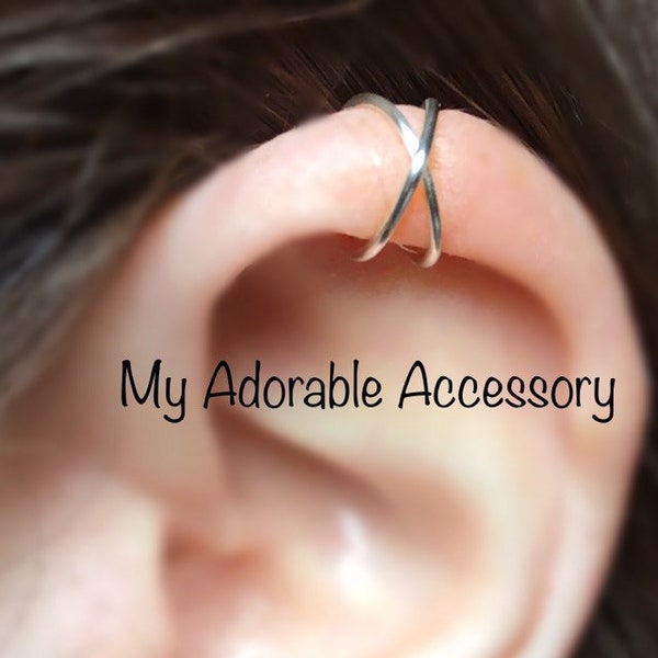 Cross Upper Cartilage Ear Cuff