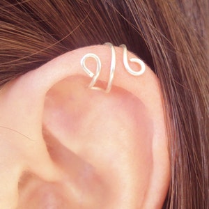 Upper Cartilage Swirl Ear Cuff, Ear Cuff