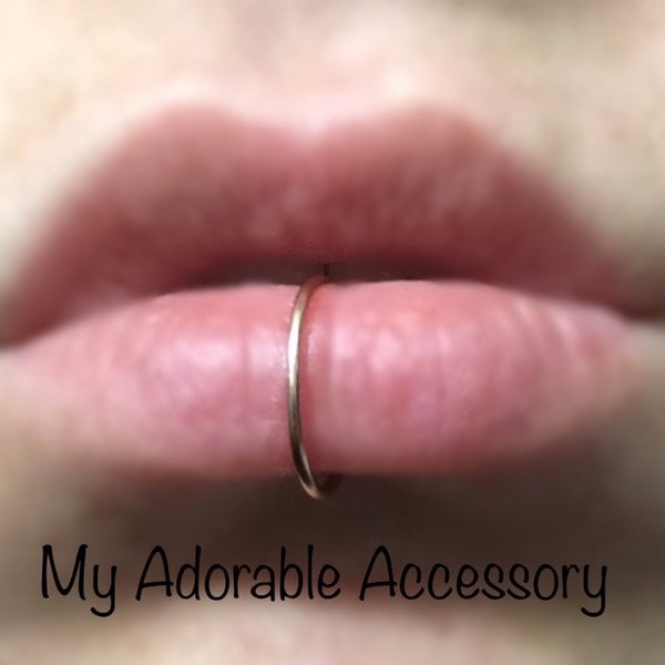 Fake Lip Ring Piercing