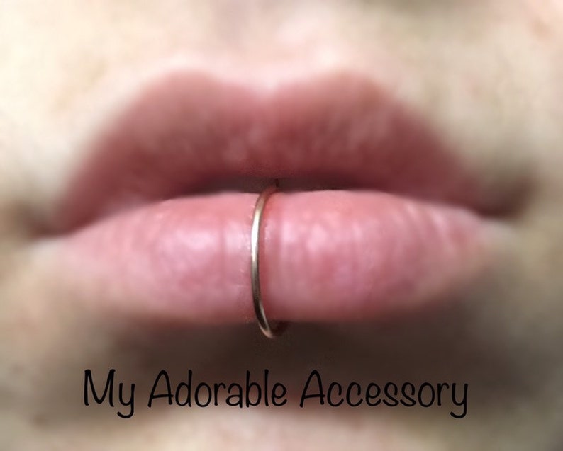 Fake Lip Ring Piercing image 1