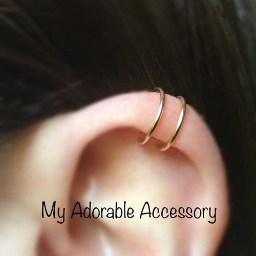 Double Band Upper Cartilage Ear Cuff Ear Cuff Etsy