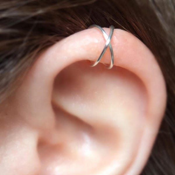 Cross Upper Cartilage Ear Cuff