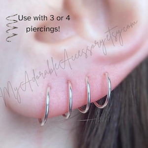 Four Piercing Twist in Earrings