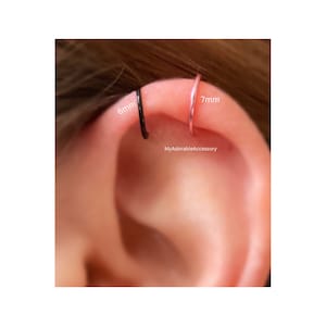 Piercing cartilage artificiel, Boucle d'oreille, Faux piercing, Boucle d'oreille cartilage image 3