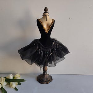 French vintage female mannequin on metal base, jewellery stand / display, circa mid century.