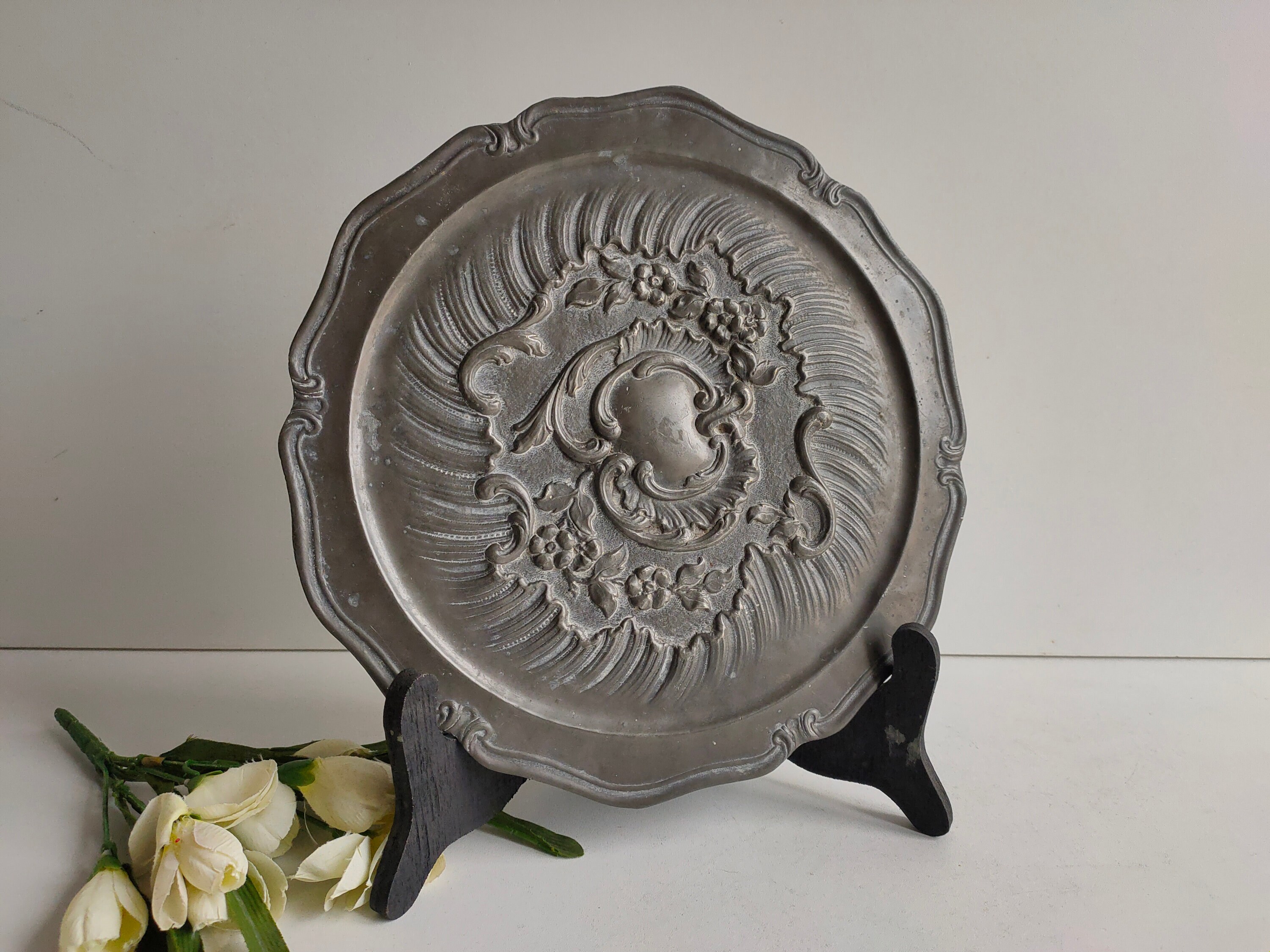 フランスアンティーク　Pewter Plate フランスアンティーク Pewter Plate