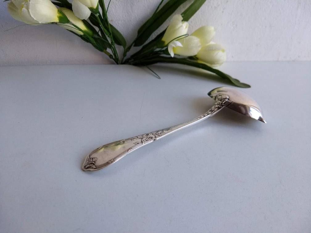 Français Sauce Antique Ladel, Art Nouveau, Louis Xvi Design, Orné Raoul Monteillet Début Des Années 