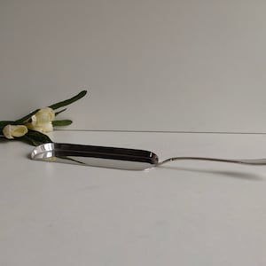 Vintage / antiker Boulenger Paris, versilberter Krümellöffel, Coquille / Muscheldesign, circa 1920er Jahre.