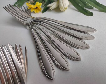 40 Vintage Silverware Set Flatware Set Antique Silverware Vintage 
