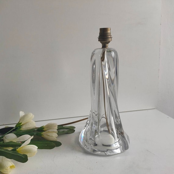 Twisted Clear Glass Lamp by Daum Twisted Clear Glass Lamp by Daum