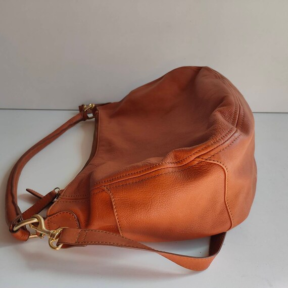 Vintage John Lewis Tan Leather Shoulder Bag With Two Handles -  UK