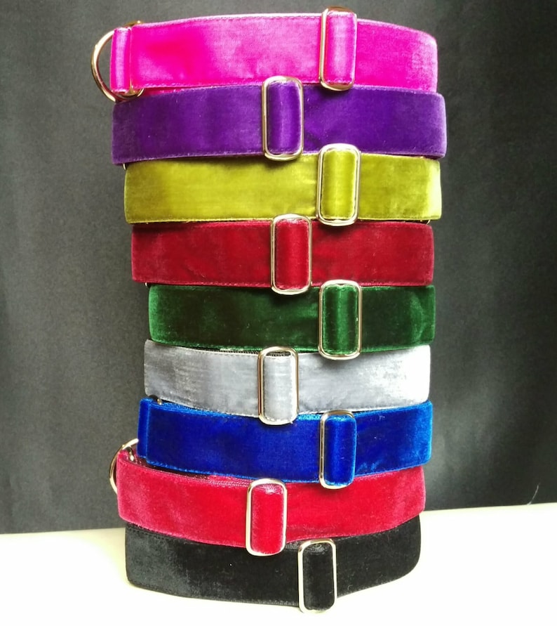 Velvet House Collar Whippet Greyhound and Small to Large Etsy Australia