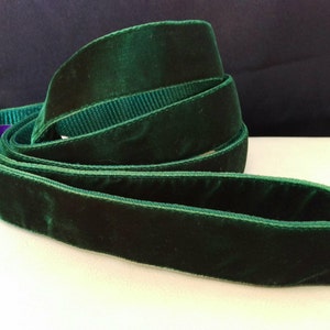 Dog Leash Velvet Forest Green image 2