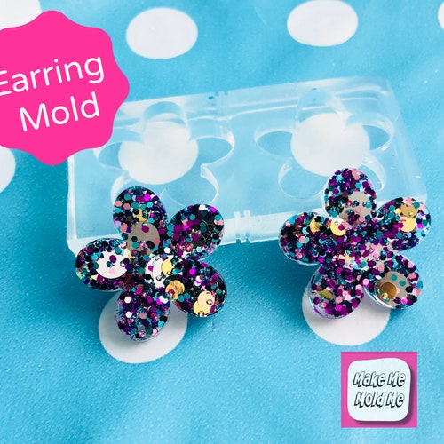 15mm Monstera Leaf Silicone Earring Mold Resin Mould Stud Etsy