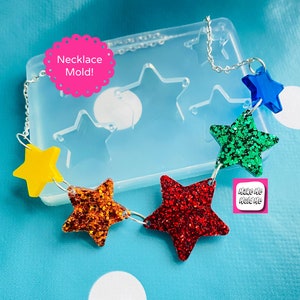 Star Link Style  Necklace Silicone Mold - Resin Mould NM05