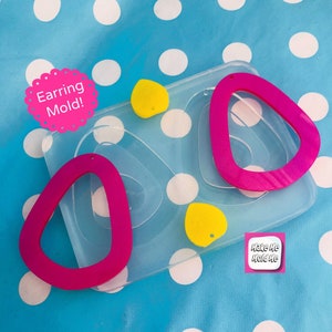 60mm XL Loop Dangle Silicone Earring Mold - Resin Earrings Craft EM450 ccc T
