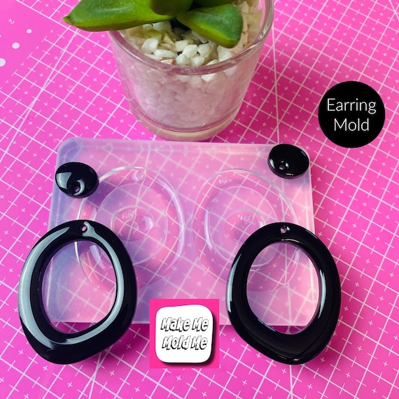 45mm Domed Loop Dangle Silicone Earring Mold