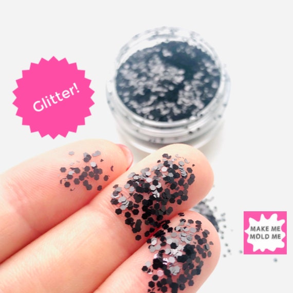 Chunky Black Vampire Cloak Glitter MM57