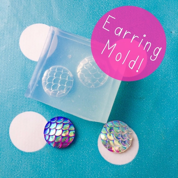 12mm Mermaid Scale Silicone Mold EM237