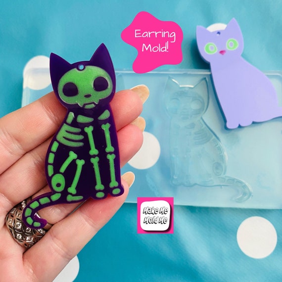 60mm Silicone Car Dangle Earring Mold  -  EM446