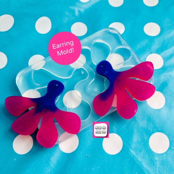 XL 50 mm Hang Doodle Stud Earring Mold  EM372