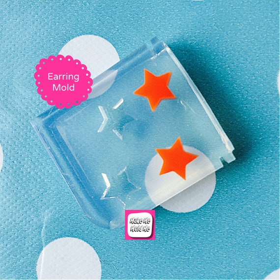 Silicone Earring Star shape Stud Mold  EM197