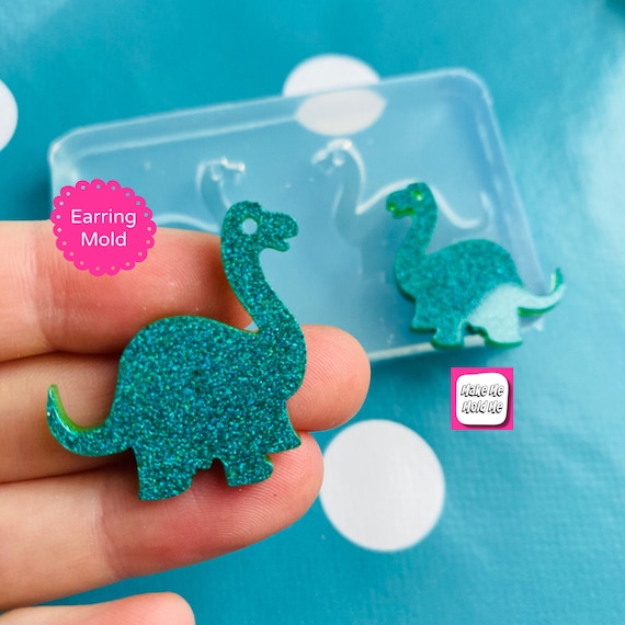 XL 25mm Silicone Earrings Diplodocus Mold Resin  EM539