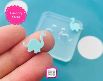 Silicone Earrings Diplodocus Mold Resin  EM171