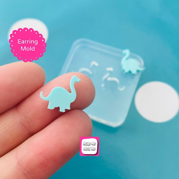 Silicone Earrings Diplodocus Mold Resin  EM171