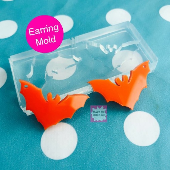 30mm Silicone Bat Earrings Dangle Mold   EM84