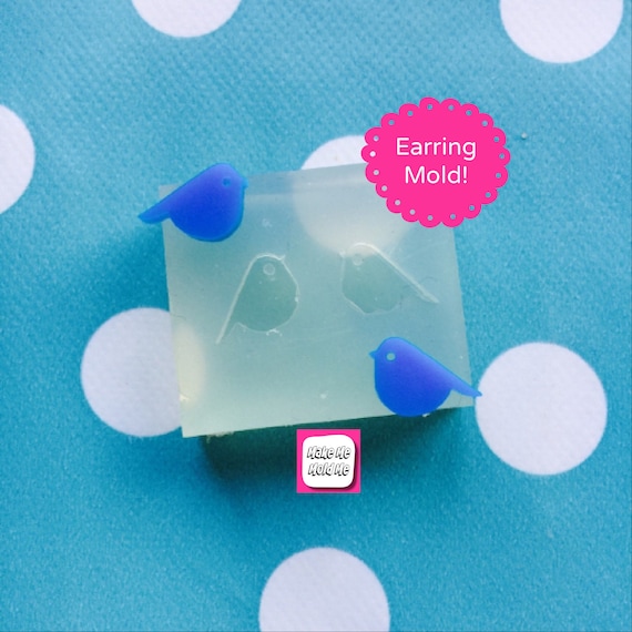 Silicone Earring Bird Stud Mold  EM141