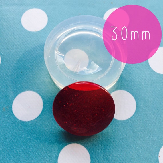 30mm Silicone Mold Cabochon Ring Resin Pendant Jewellery GM70 T