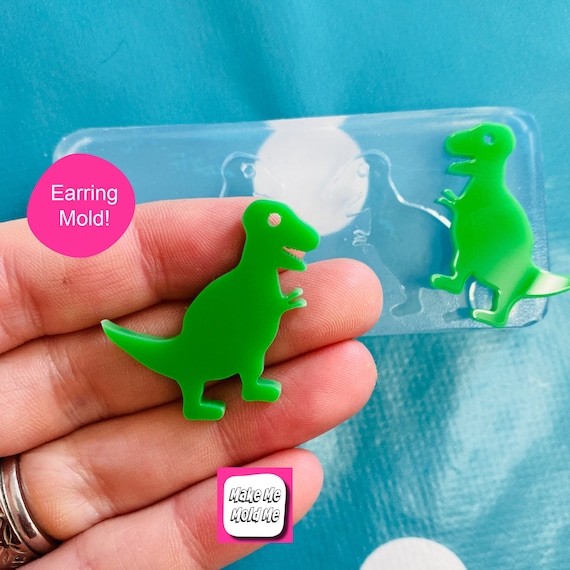 Silicone Earrings T Rex Mold Resin EM88