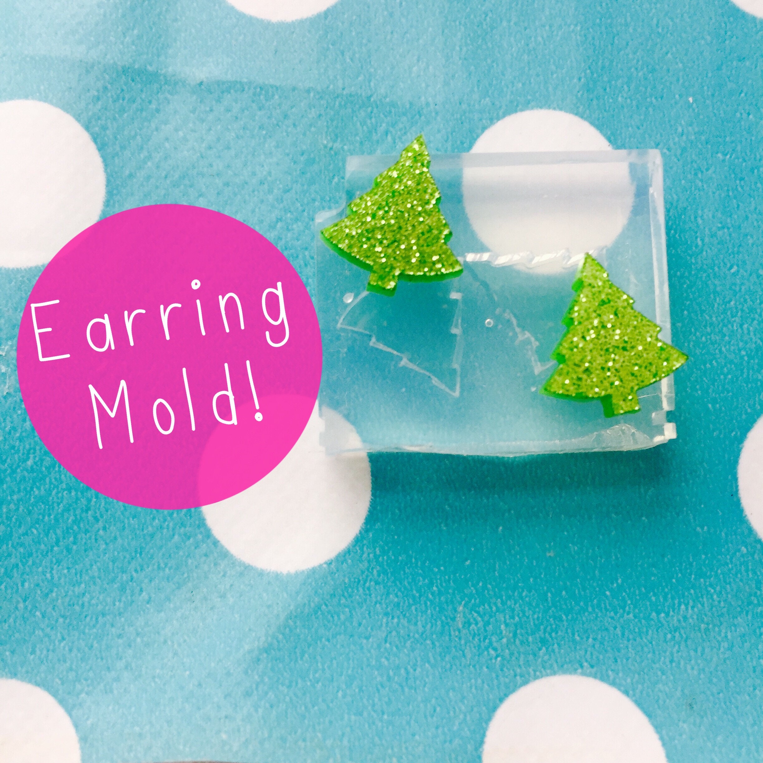 Christmas Tree Earrings Silicone Stud Mold Earrings Resin Etsy
