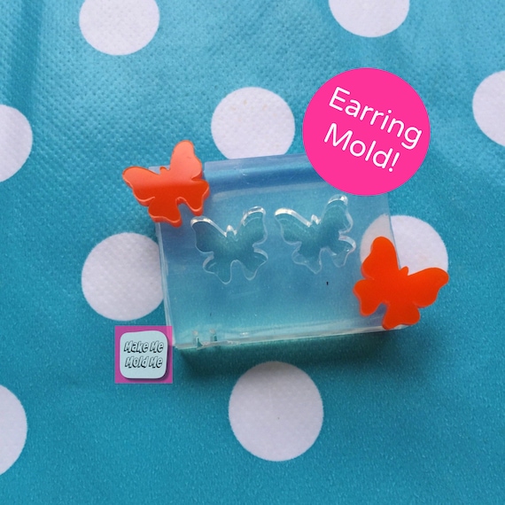 12MM Silicone Earring Butterfly  Stud Mold EM71
