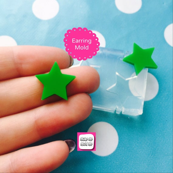 16mm Silicone Earring Star Stud Mold EM188