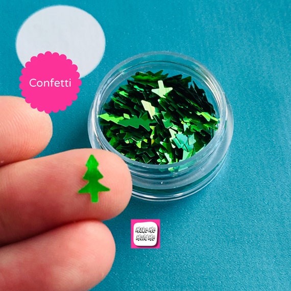 Amazing Green Christmas Tree Confetti MM93 T