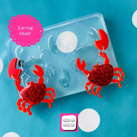 Silicone Crab Earring Mold!