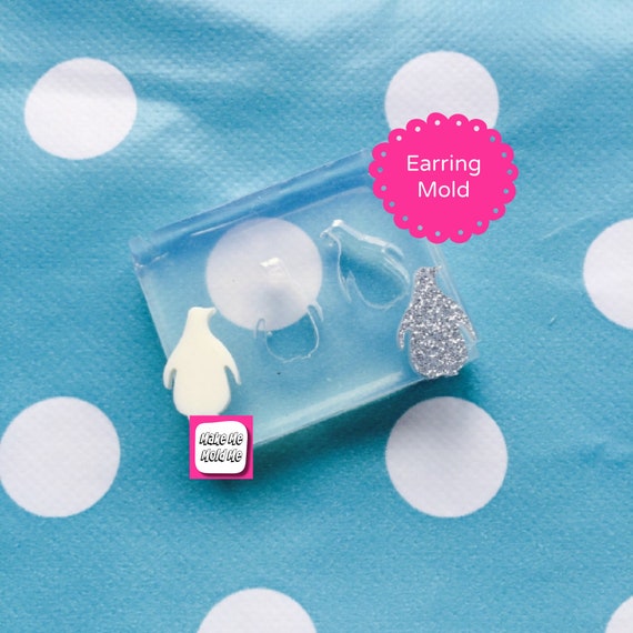 Penguin Stud Earring Mold - EM116