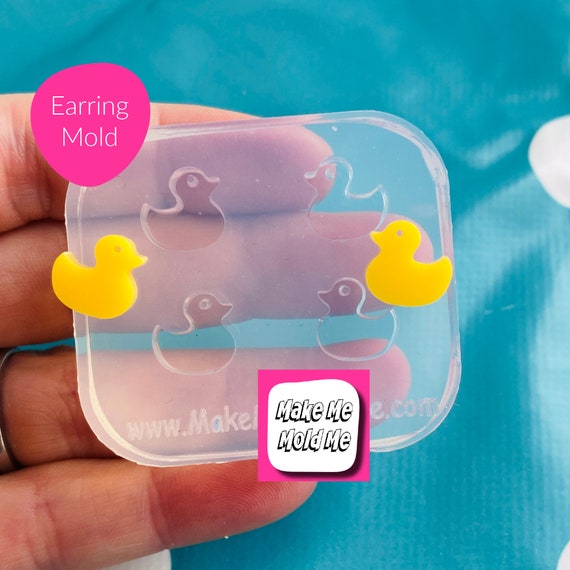 10mm Silicone Duck Stud Earring Mold -