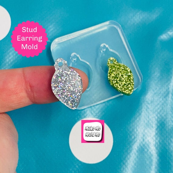 20mm Christmas Tree Fairy Lights Silicone Earring Mold EM380