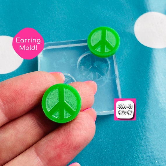 XL 50mm Silicone Heart Dangle Mold  EM292