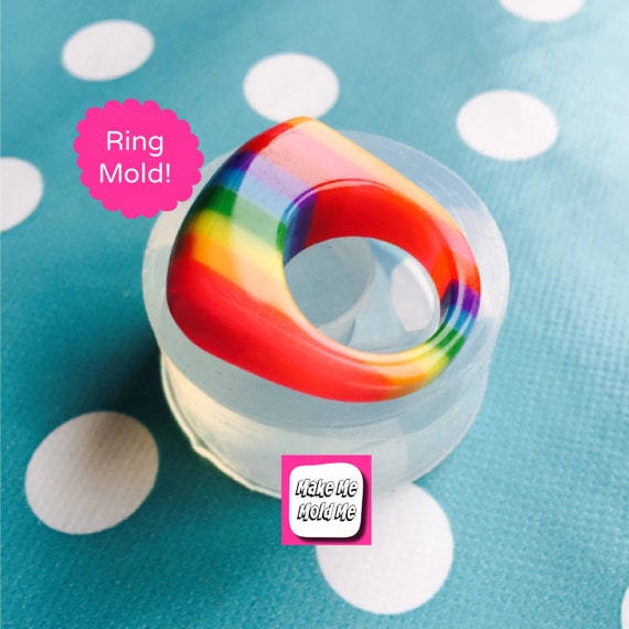 Clear silicone molds for resin Chunky Resin Ring RM06