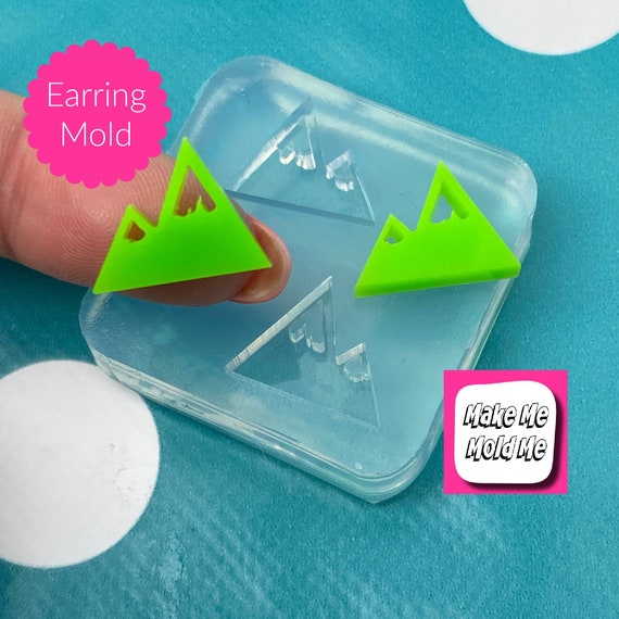 14MM Silicone Earring Mountain Stud Mold