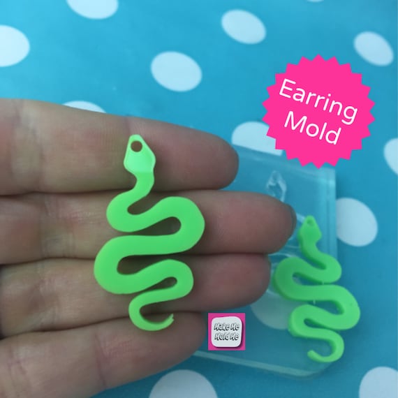 35mm Snake Silicone Earring Mold EM236